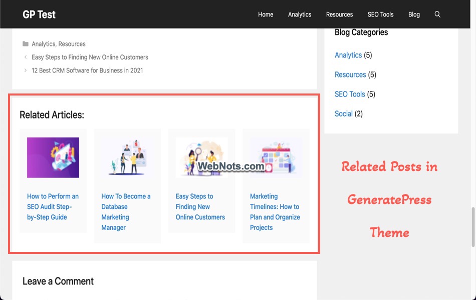 Add Related Posts in GeneratePress Theme