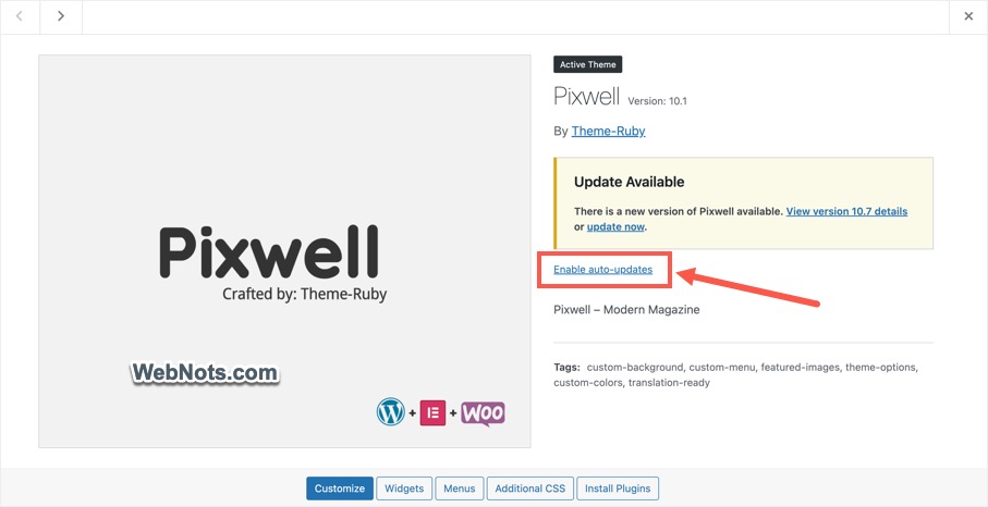 Enable Auto Update for Envato Theme
