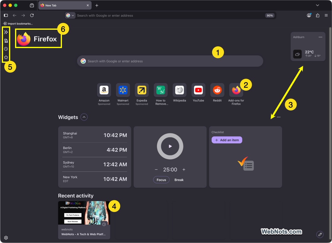Firefox Interface