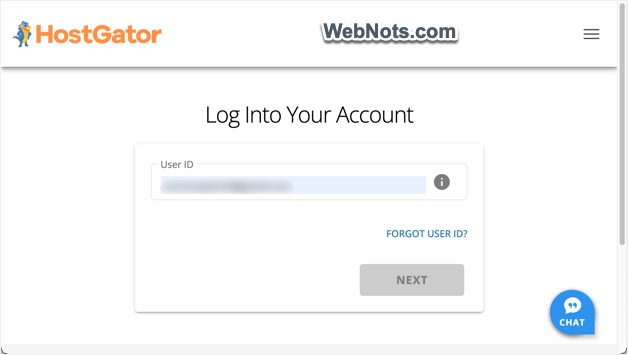 Login to HostGator Hosting Account