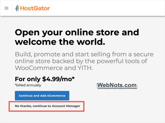 Skip Upsell