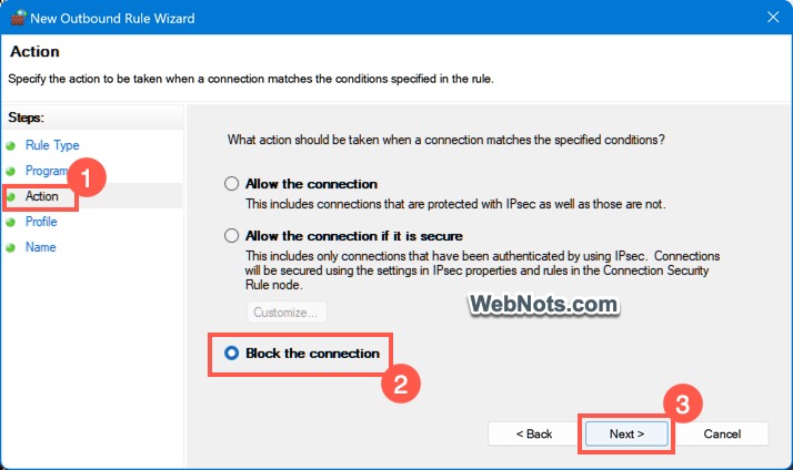 Apply Block Connection