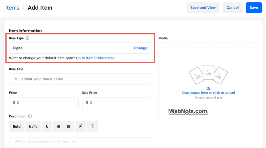 Create Digital Products in Weebly