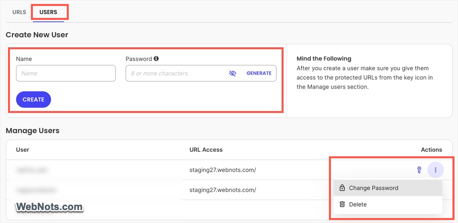 Create New User