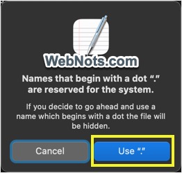 Use File Name with Dot