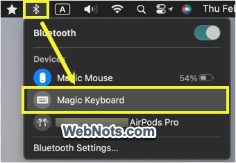 Enable Magic Keyboard