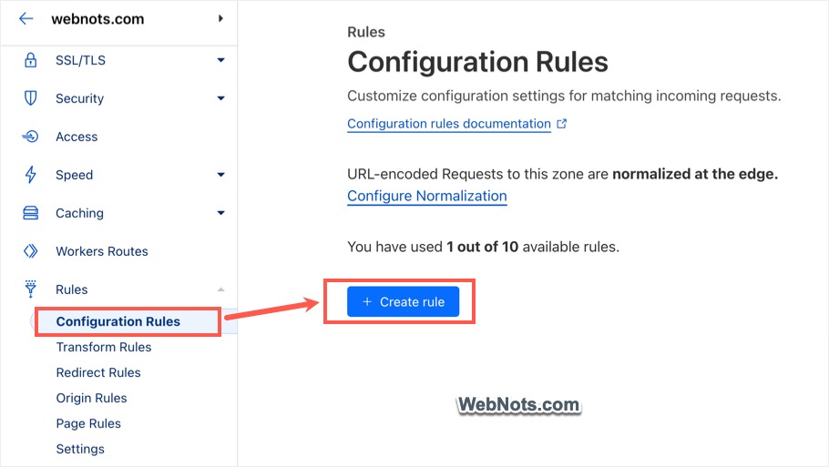 Create New Configuration Rule