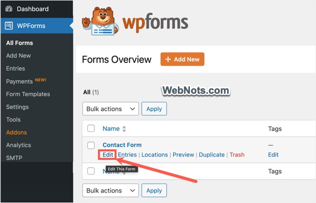 Edit an Existing Form