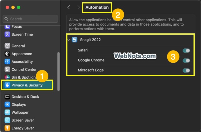 Enable Browser Permissions