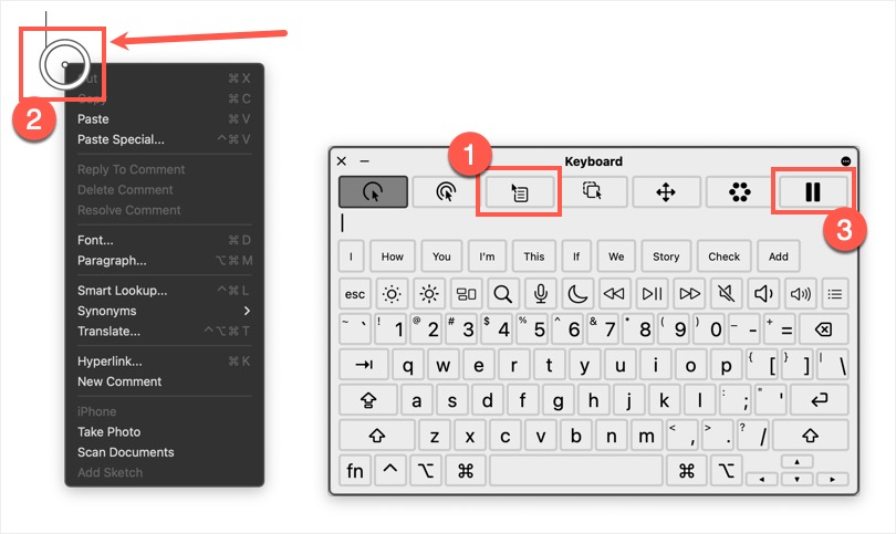 Trigger Right-Click Dwell Action