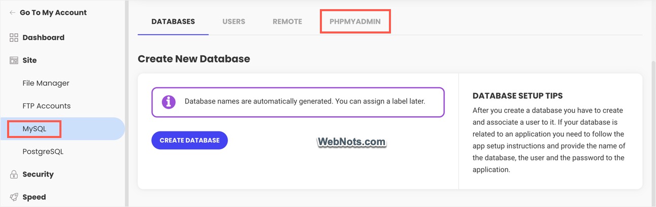 Download DB from phpMyAdmin