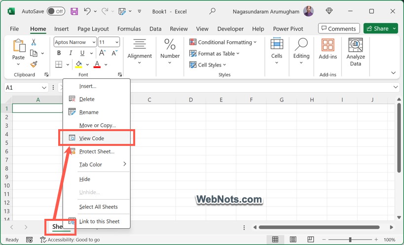 Open Excel VBA Editor