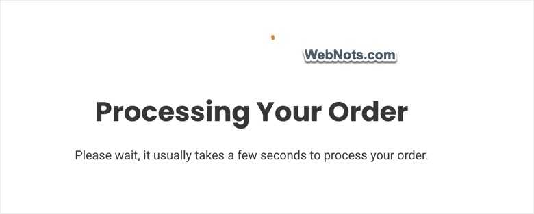 Processing Order
