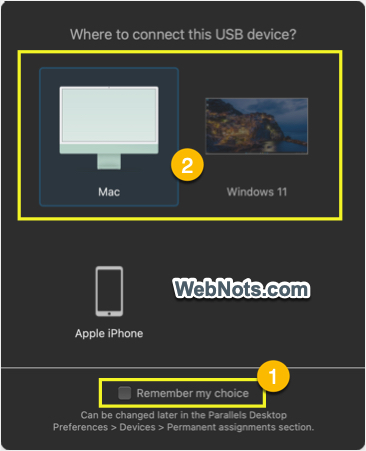 Connect USB to Mac or Windows