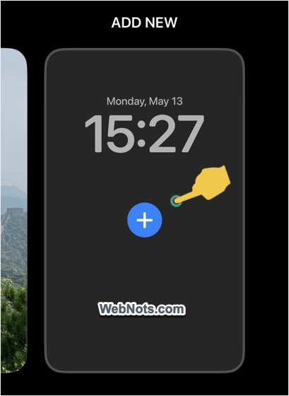 Create New Wallpaper from Lock Screen