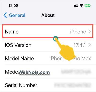 iPhone Name