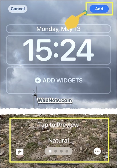 Preview and Customize Wallpaper