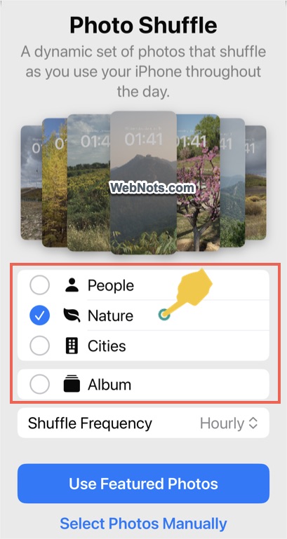 Select Photos Category for Source