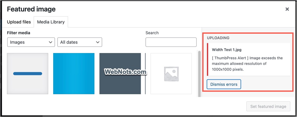Upload Restricted in Post Editor