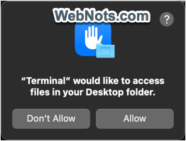 Allow Desktop Access