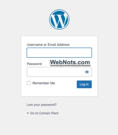 Default Login Page
