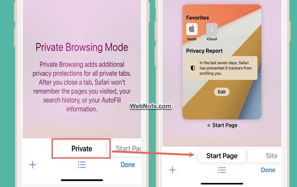 Disable Private Mode in Safari iPhone and Mac