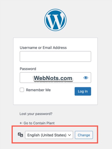 Language Switcher in Login Page