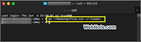 Move Command in Terminal