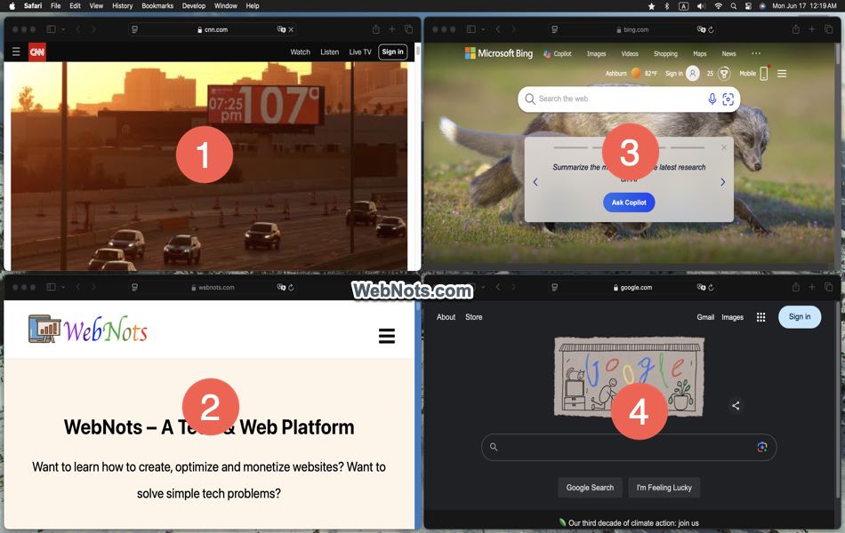 Split Screen in Mac