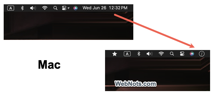 System Date and Day Removed in Mac