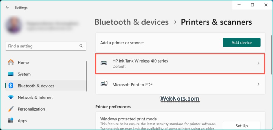 Select Your Printer