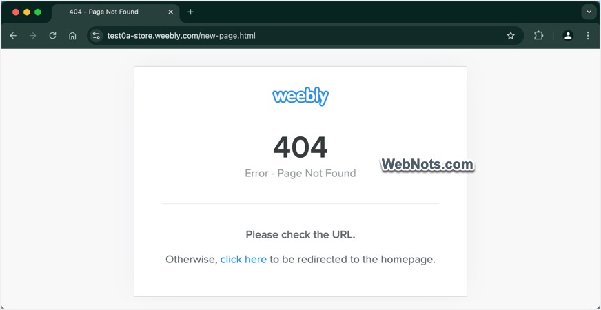 404 Error for Old Page