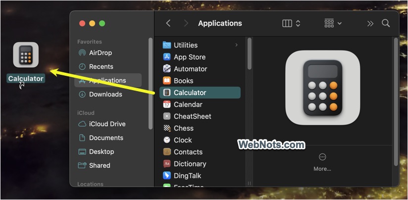 App Alias on Mac Desktop
