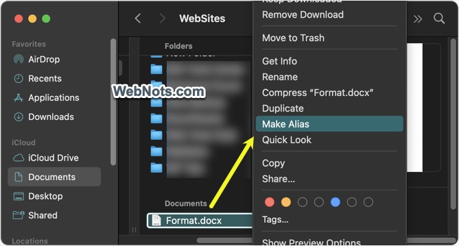 Create File Alias