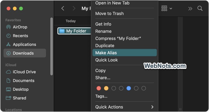 Create Folder Alias