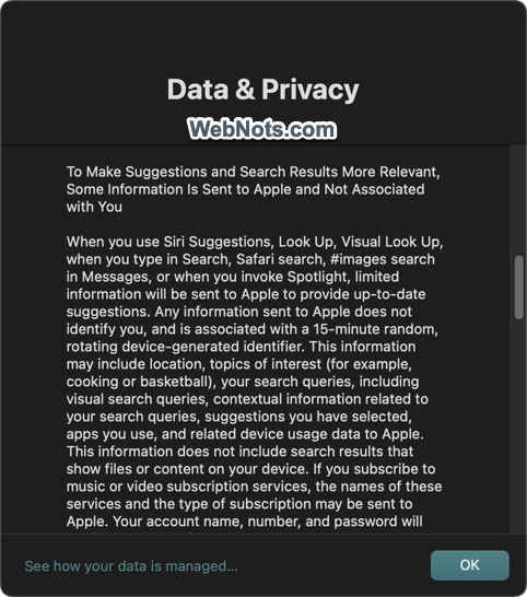 Data Collection by Apple