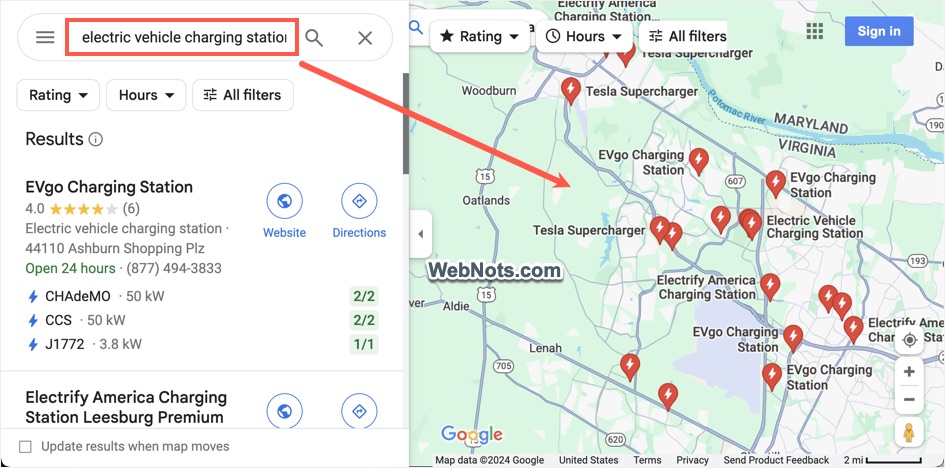 Find EV Charging Stations