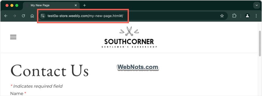 Page URL Changed with Title