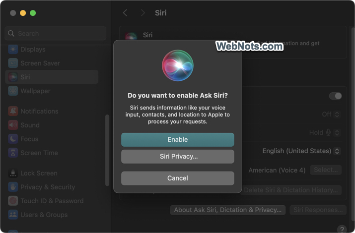 Siri Information Sent to Apple