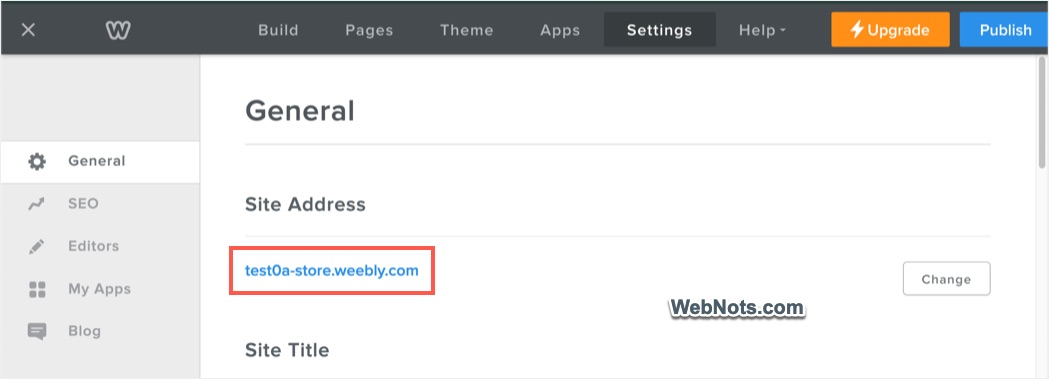 Site Address Changed