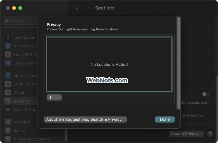 Spotlight Privacy