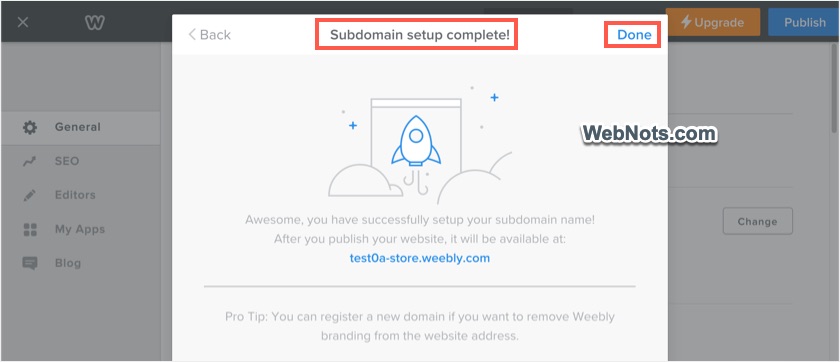 Subdomain Setup Complete