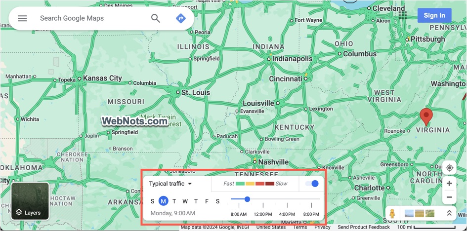 View Typical Traffic Details