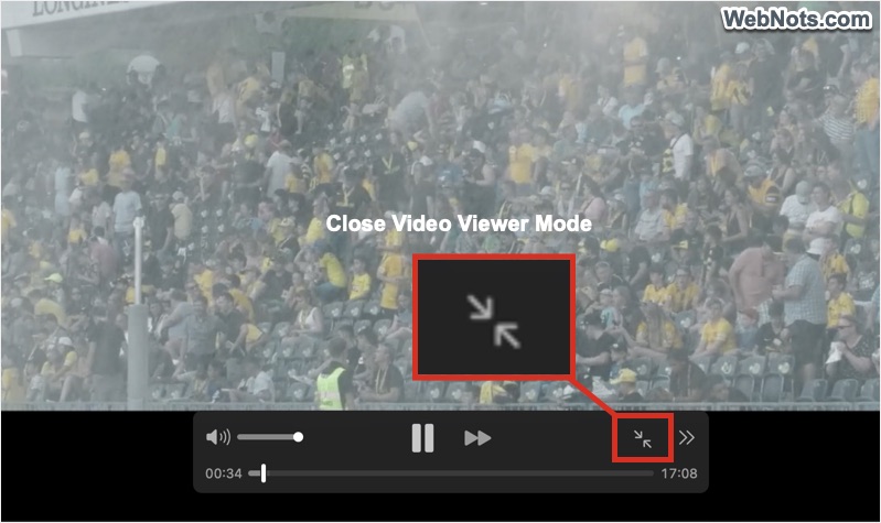 Close Icon for Video Viewer