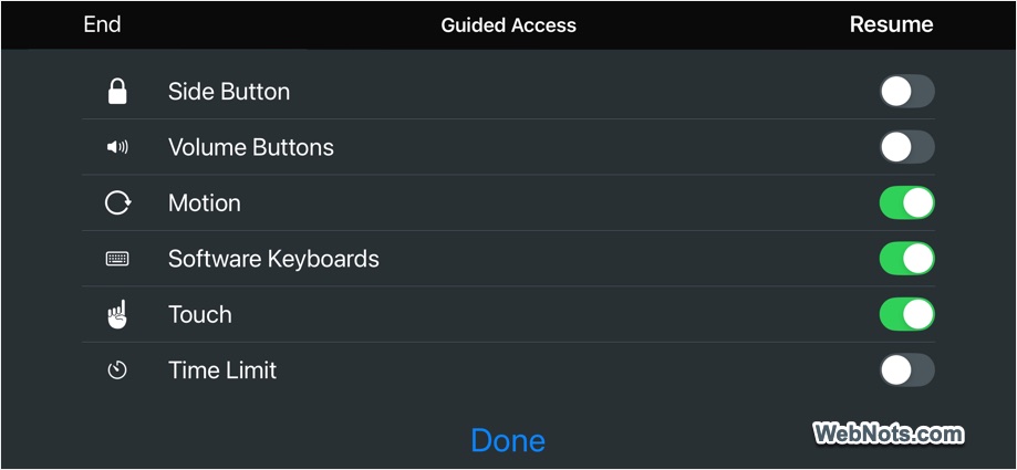 Enable Required Options