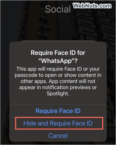 Hide App and Lock