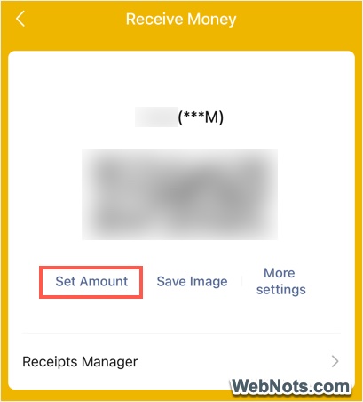 Set Amount Option