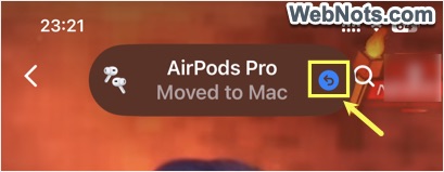 Undo Connection in iPhone
