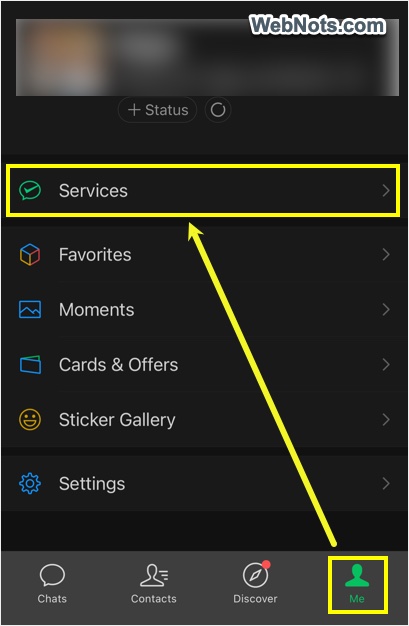 WeChat Services Setting