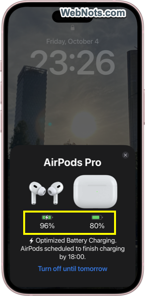 AirPods Battery Level